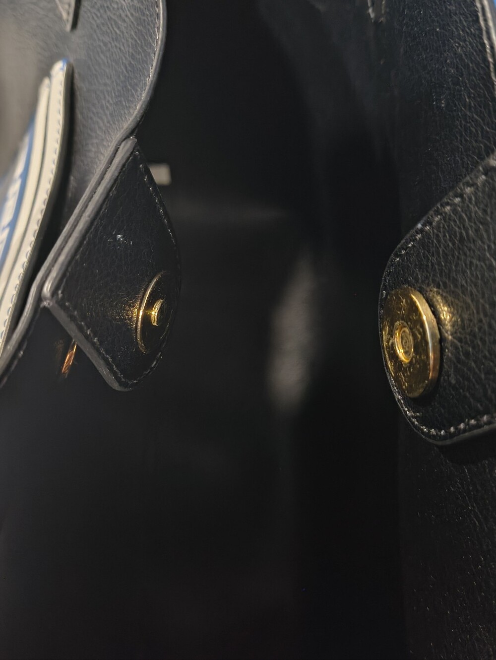 Kate Spade Coffee Break Tote We Are Happy To Serve You NYC Cup Black Leather Bag - Picture 12 of 16